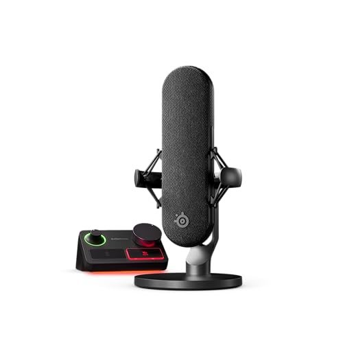 SteelSeries Alias ​​Pro XLR Microphone Plus Stream Mixer, Black