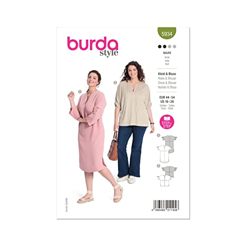 5934 BUR Plus Size Dress