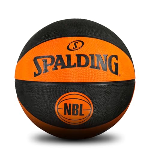 Spalding NBL Outdoor Basketball, Orange & Black, Size 5