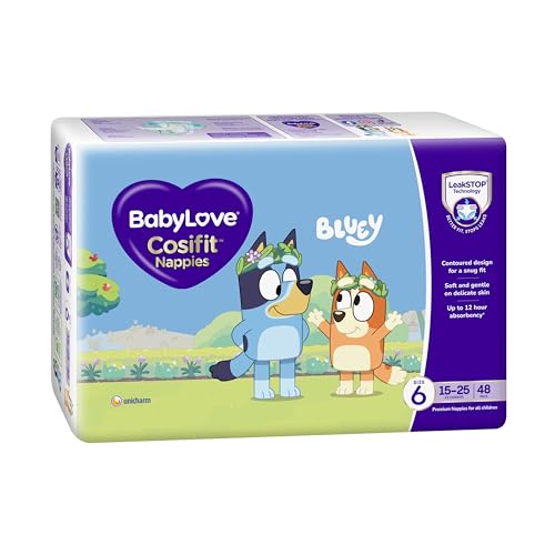 BabyLove Cosifit Nappies Size 6 (15-25kg), 144 Pieces (3 x 48 Pack)