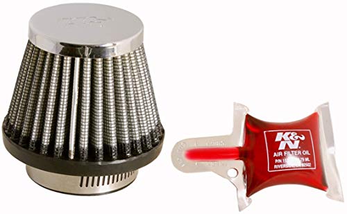 K&N RC-2490 Universal Clamp-On Round Tapered Air Filter