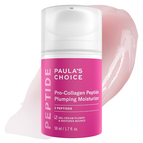 Paula's Choice Pro-Collagen Peptide Plumping Moisturizer, Daily Gel-Cream for Deep Lightweight Hydration, Wrinkles & Loss of Firmness, Fragrance-Free, 50 mL