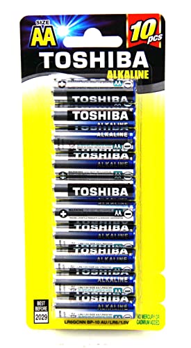 Toshiba High Power AA Alkaline Batteries (Pack of 10)