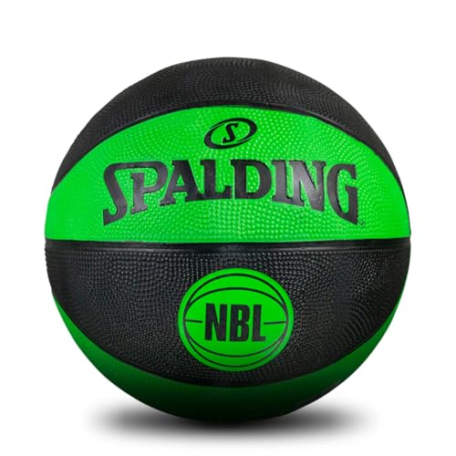 Spalding NBL Outdoor Basketball, Green & Black, Size 5