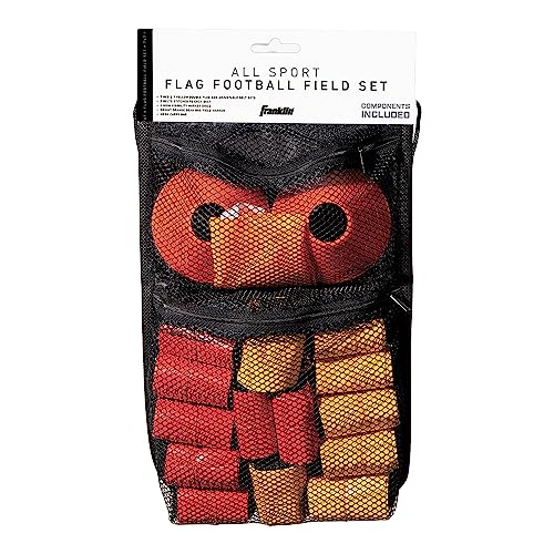 Franklin Sports Unisex-Adult Franklin Sports 14-Man, 7v7 Flag Football Premier Set with Flags, Cones, and Carry Bag 35570