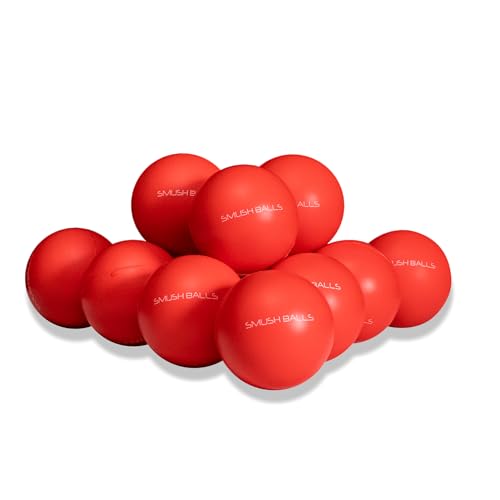 SMUSH BALLS Smushballs The Ultimate Anywhere Batting Practice Baseball (RED, 12)