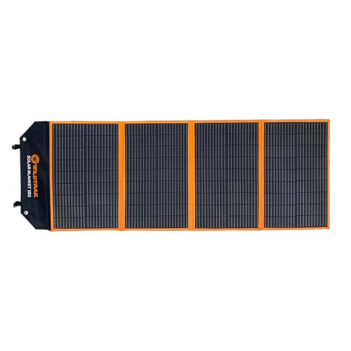 Wildtrak 160W EFTE Coated Folding Solar Blanket with Stand