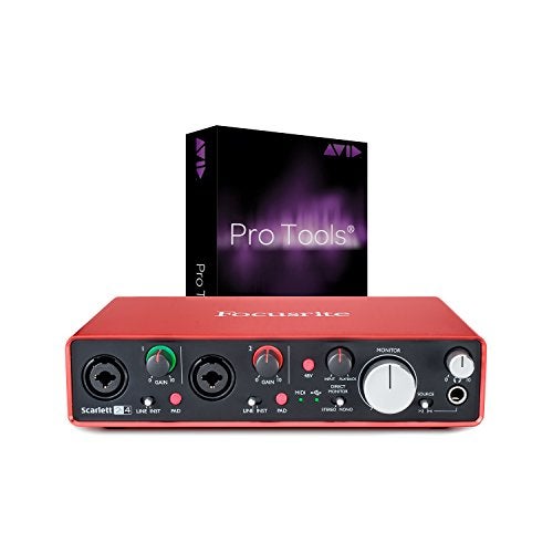 Focusrite Scarlett 2i4 (2nd Gen) USB Audio Interface with Pro Tools | First