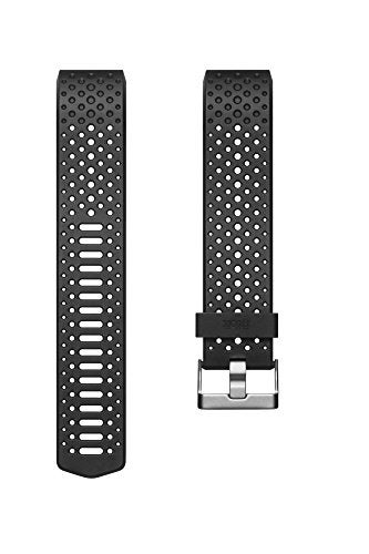 Fitbit Charge 2 Accessory Sport Band, Black, Large