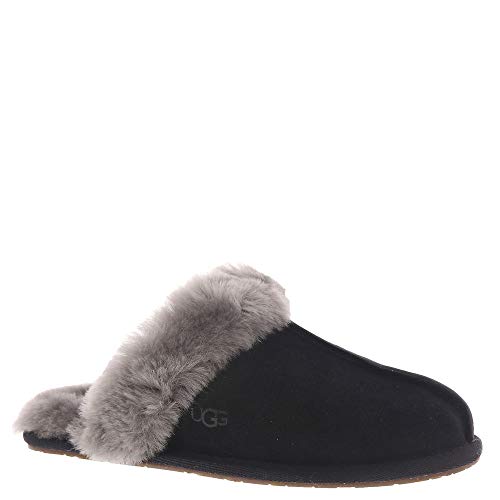 UGG Women's Scuffette II Slipper, Black/Grey, 7