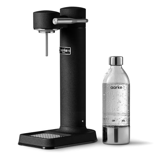 Aarke Carbonator 3, Sparkling Water Maker with Water Bottle, Matte Black Finish