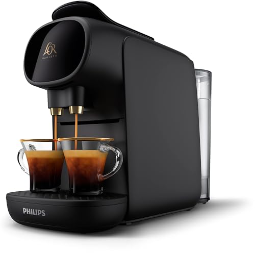Philips Versuni L'OR Barista Sublime Capsule Coffee Machine, Double Shot, 1 or 2 Cups, Full Coffee Menu, Black (LM9012/60)