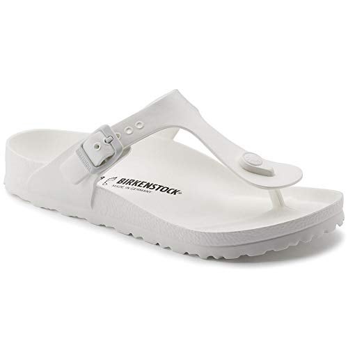 Birkenstock Gizeh Unisex Thong Sandals, EVA, White, 6 US Women/4 US Men
