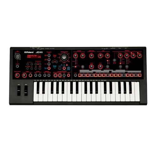 Roland JD-XI 37-Key Interactive Analog/Digital Crossover Synthesizer, Black