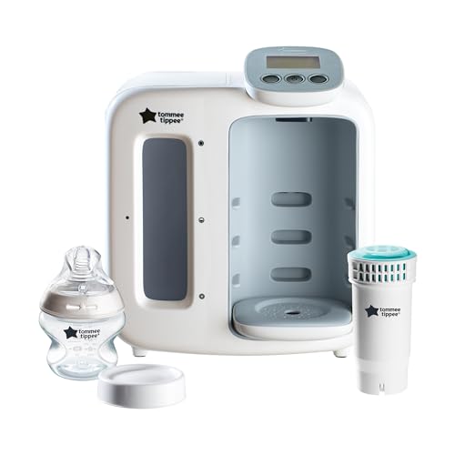 Tommee Tippee Perfect Prep Day & Night The Baby Bottle Maker Machine with Digital Display and Adjustable Volume, White