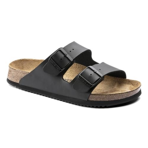 Birkenstock Arizona Unisex Sandals, Birko-Flor, Black, 8.5 US M