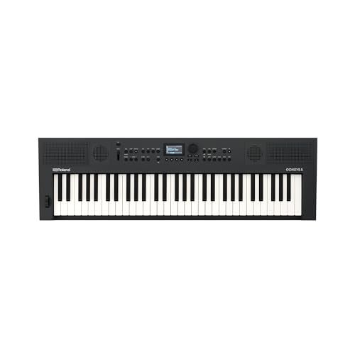 Roland GO:KEYS 5 Music Creation Keyboard | 61-Note Keyboard | Built-In Stereo Speakers | Mic Input | Bluetooth Audio/MIDI Support for Music Streaming - Graphite