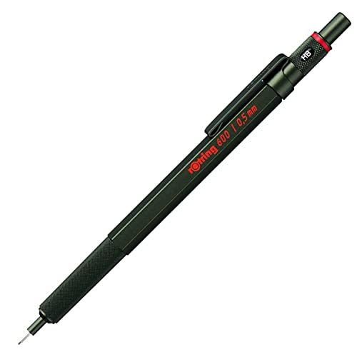 rOtring 600 mechanical pencil | HB 0.5 mm | Green All-Metal Body | Hexagonal Barrel