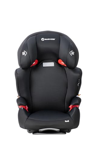 Maxi-COSI RODI AP Booster Seat-Onyx -Air Protect Safety, Easy Installation, Stylish Design, and Adjustable Comfort for Ages 4-8 Years