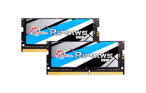 G.SKILL Ripjaws SO-DIMM 16 GB Kit DDR4 2400 MHz C 16 1.2 V Laptop Memory Kit, 16GB (8GBx2)
