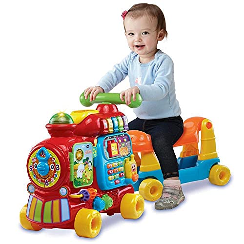 VTech Push & Ride Alphabet Train - Electronic Ride on Train - 181903 - Multicoloured