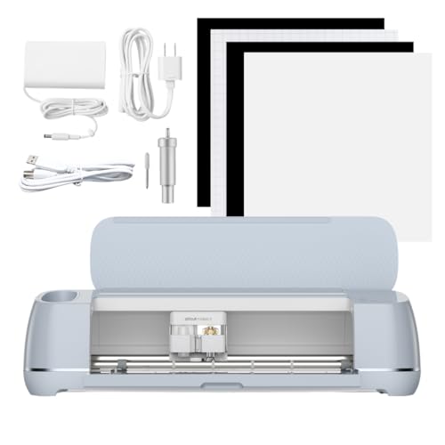 Cricut Maker 3 - Smart Cutting Machine, 2X Faster & 10X Force, Matless Cutting with Smart Materials, Cuts 300+ Materials, Bluetooth Connectivity, Compatible with iOS, Android, Windows & Mac