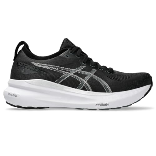 ASICS Women's Gel-Kayano 31 Sneaker, Black/Pure Silver, 9.5