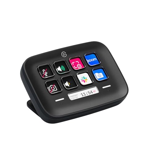 Elgato Stream Deck Neo (Black) – 8 Customisable Keys, 2 Touch Points, Speed Through Tasks & Workflows - Control Word, Excel, PowerPoint, Teams, Zoom, Spotify and More - Works with Mac & PC
