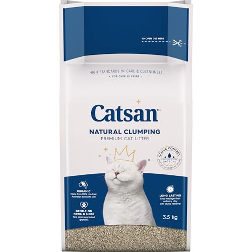 CATSAN™ Natural Clumping Clay Premium Cat Litter Bag 3.5kg (4 Pack)