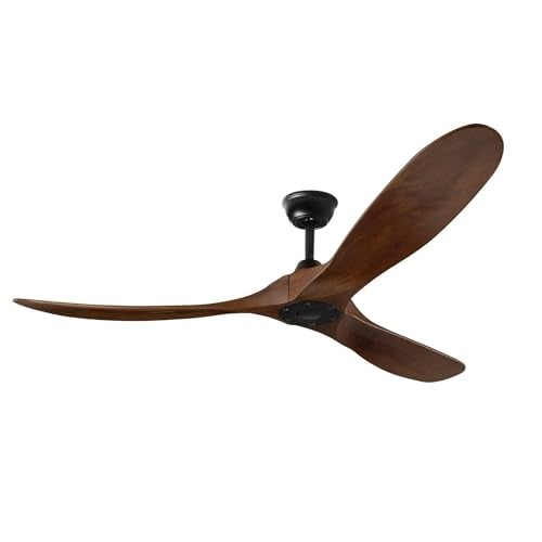 USOR Wood Ceiling Fan without light