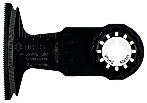 Bosch Accessories Professional 5x Plunge Cutting Saw Blade AII 65 APB (for Wood and Metal, Starlock, 40 x 65 mm, Accessory Multitool)