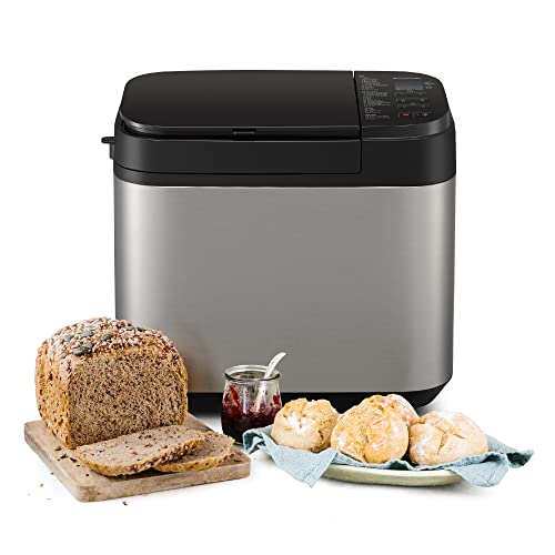 Panasonic SD-YR2550 Fully Automatic Bread maker, with Yeast&Raisin & Nuts Dispenser, 31 Programmes, 4 Gluten-Free Mode, Dual Temperature Sensors, 13 Hours Digital Timer, Silver