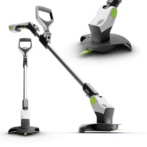 Gtech GT50 Grass Trimmer | Lightweight Cordless Strimmer | Powerful 9000 RPM | 120cm Reach | 18V Lithium Battery 30 Mins Runtime | 20 Blades