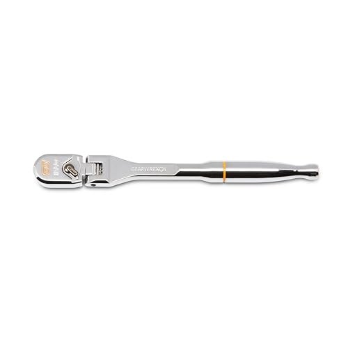 GEARWRENCH 1/4" Drive 120XP Full Polish Chrome Flex Head Teardrop Ratchet | 81012XP