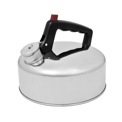 Campfire Stainless Steel Whistling Kettle, 2 Litre Capacity, Silver