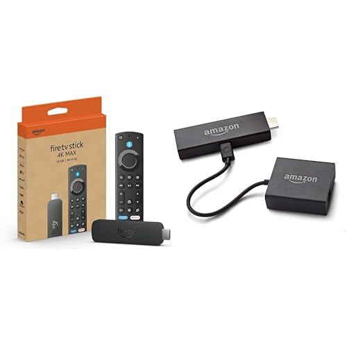 Fire TV Stick 4K Max and Amazon Ethernet Adapter for Amazon Fire TV Devices