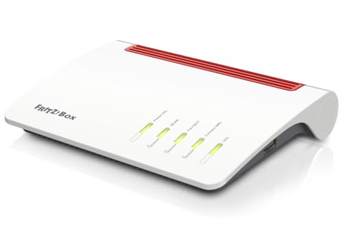 AVM Fritz!Box 7690 (Wi-Fi 7 DSL Router with 5,760 Mbps (5GHz) & 1,376 Mbps (2.4 GHz), up to 300 Mbps with VDSL Supervectoring and ADSL2+, WLAN Mesh, DECT Base, German Version