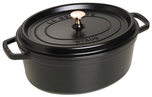 Staub Oval Cocotte, 33 cm, Black