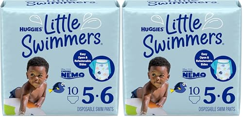 Huggies Little Swimmers Nappy Pants Large (14kg+) 10 Count (Pack of 2)