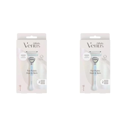 Gillette Venus Women's Razor for Pubic Hair and Skin (Pack of 2)