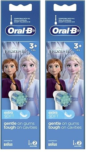 Oral-B Frozen 2 Stages Kids Electric Replacement Brush Heads - 4 Pack