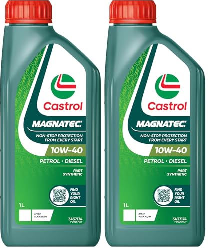 Castrol MAGNATEC 10W-40 Engine Oil 1 Litre (Pack of 2)