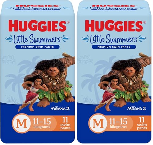 Huggies Little Swimmers Nappy Pants Medium (11-15kg) 11 Count (Pack of 2)