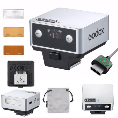 GODOX IT20 S TTL Mini Flash, IT20S Camera Flash with Spreader and Color Filter, Compatible with Sony ZV-E10 a7IV a6400 a6700 a7III a7CII a6000 a7C a6100 ZV-1 a6500 RX10 ZV-E10 II