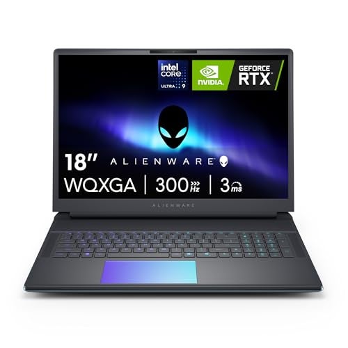 Alienware Gaming Laptop 18 WQXGA (2560 x 1600) Display, Intel Core Ultra 9-275HX, 32 GB DDR5 RAM, 1 TB SSD, NVIDIA GeForce RTX 5080 16 GB GDDR7, Windows 11 Home