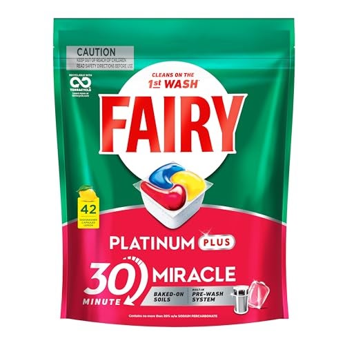 Fairy Platinum Plus Lemon Dishwasher Tablets 42 Pack