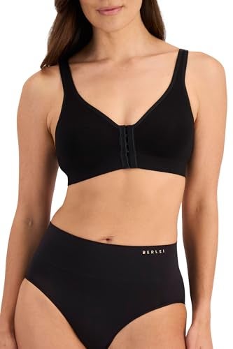 Berlei Women's Bras Post Surgery Recovery Bra, Black, Medium