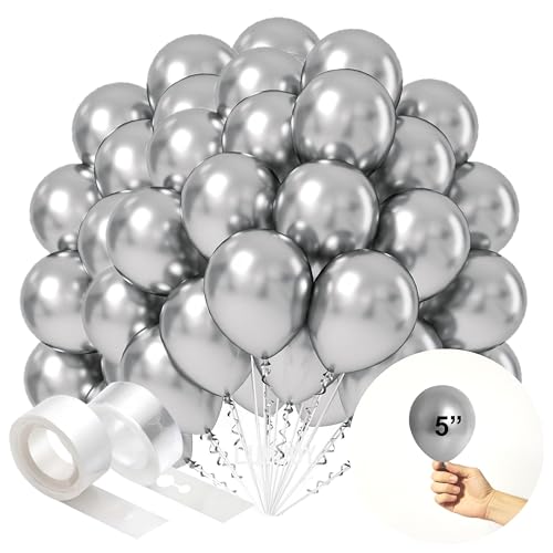 Lumjoy Metallic Balloons 100pcs 5 Inch 12cm