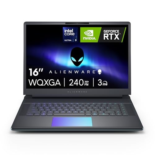 Alienware Gaming Laptop 16 WQXGA (2560 x 1600) Display, Intel Core Ultra 9-275HX, 32 GB DDR5 RAM, 1 TB SSD, NVIDIA GeForce RTX 5080 16 GB GDDR7, Windows 11 Home