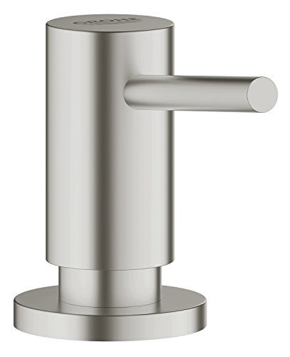 GROHE Soap/Lotion Dispenser, 40535DC0, Silver, Countertop, 15 oz. Capacity